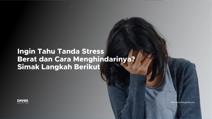 Tanda-tanda stres yang tidak terlihat