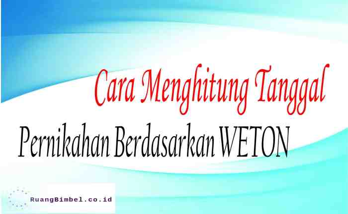 Mencari tanggal pernikahan terbaik 2025 berdasarkan primbon