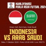 Dimana bisa nonton streaming online Indonesia vs Arab Saudi kualifikasi Piala Dunia 2026?
