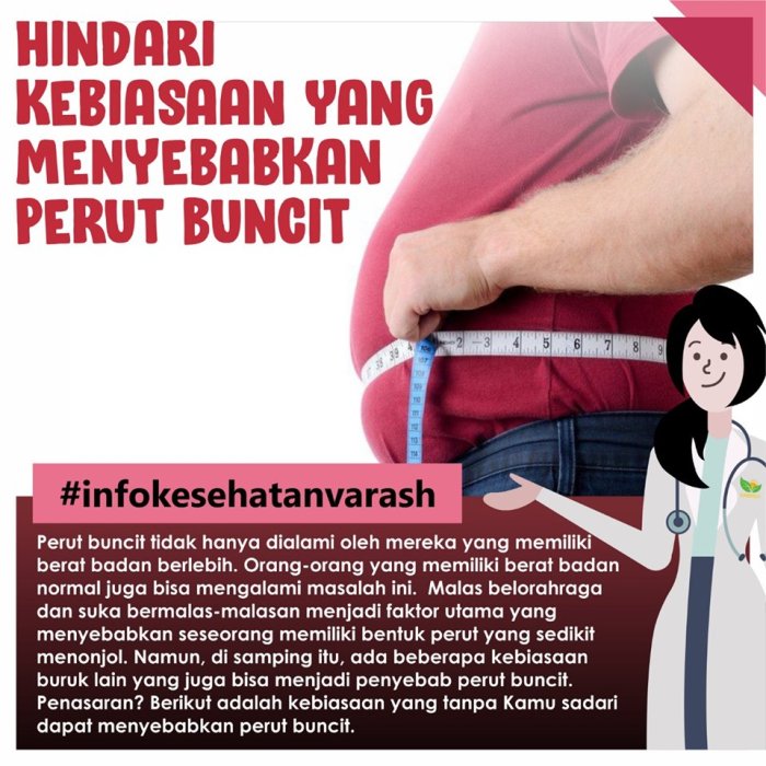Kebiasaan ngemil malam hari penyebab perut buncit
