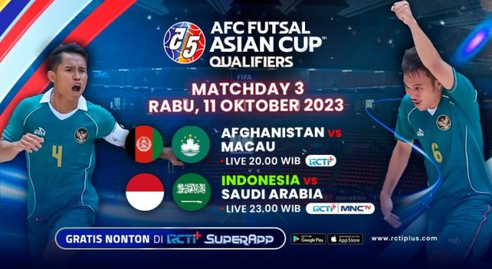 Cara menonton pertandingan Indonesia vs Arab Saudi kualifikasi Piala Dunia 2026 secara legal