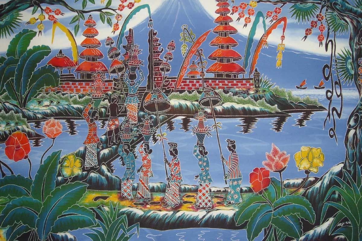 Painting oil borobudur paintings indonesia java myanmar wallpaper christian arts artistic world old canvas landscape mystic motifs landscapes