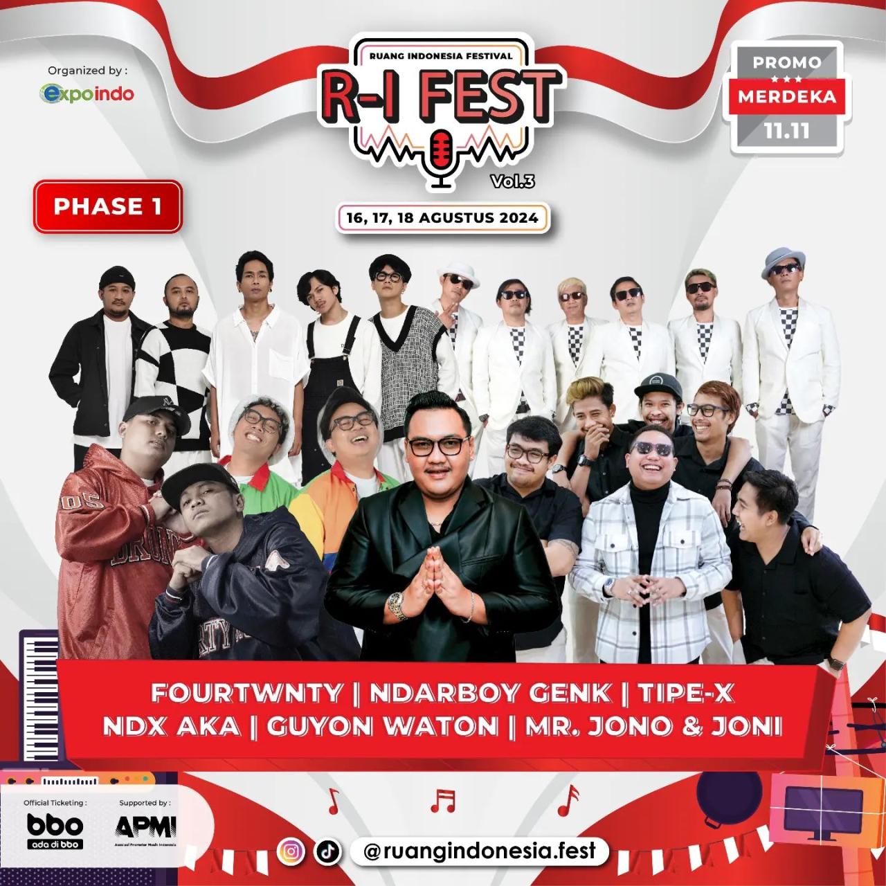 Daftar festival musik skala besar akhir tahun 2024 Indonesia