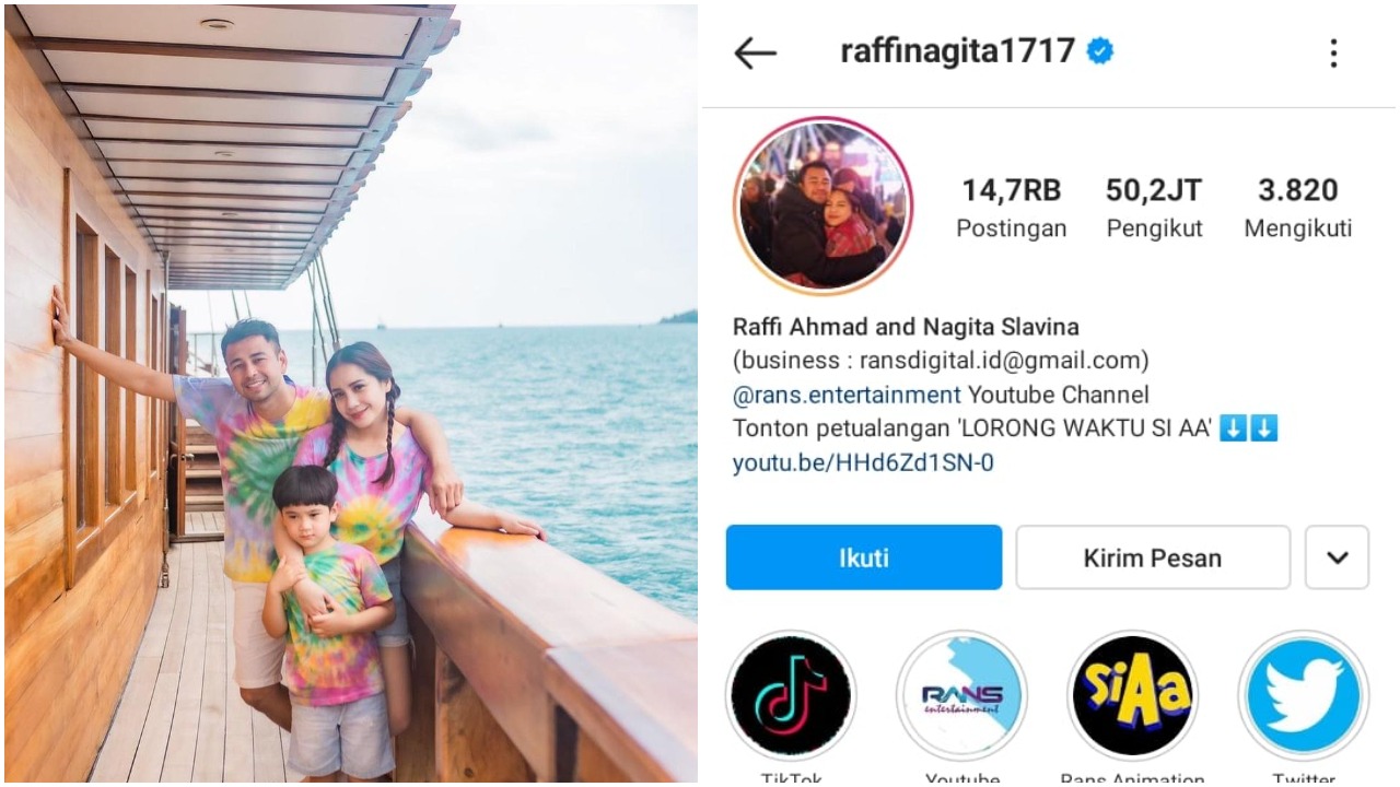 Artis Indonesia yang aktif di media sosial dan jumlah followersnya