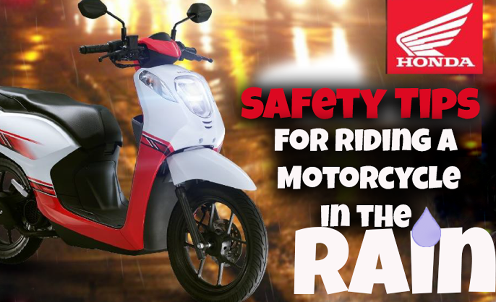 Strategi berkendara motor hujan deras agar ban tidak kehilangan traksi