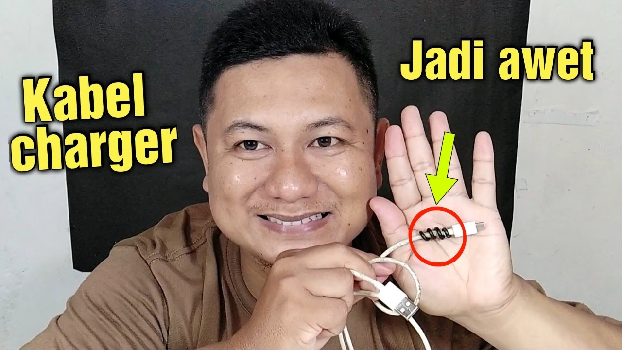 Cara terbaik melilit kabel charger supaya tidak mudah rusak