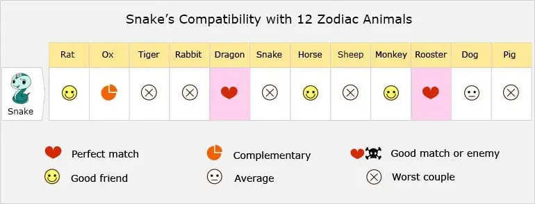 Snake zodiac compatibility chinese year love tiger personality animals dragon rabbit goat luck Snake zodiac compatibility chinese year love tiger personality animals dragon rabbit goat luck